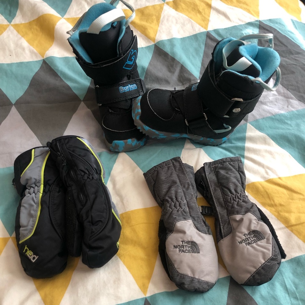 Burton Snow Boots and Mittens